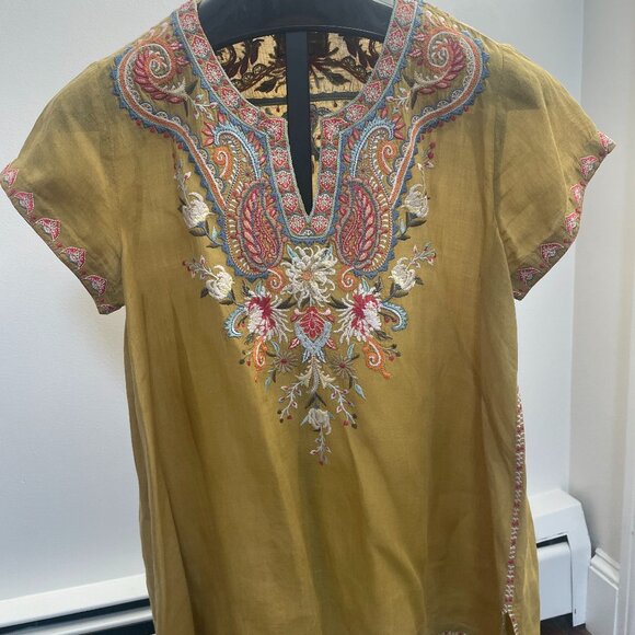 Johnny Was Tops - Johnny Was Workshop Embroidered Tunic